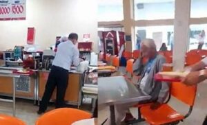 Compra cibo a un anziano senzatetto e Internet applaude il suo gesto