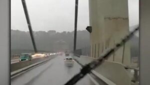 La crepa sul Ponte Morandi registrata 7 minuti prima del crollo. Il Video