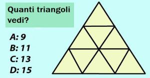 Quanti triangoli vedi? Se ne conti più di 9, hai un potere mentale notevole