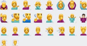 Qual è il significato di queste particolari emoji in versione maschile e femminile? Ecco  cosa indicano, adesso le userai meglio.