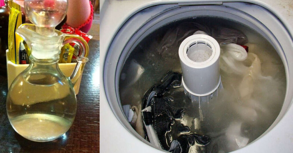 Metti l’aceto bianco in lavatrice per avere un bucato soffice e profumato: ecco come fare