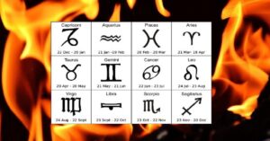 4 segni dello zodiaco che hanno un fuoco dentro e che sono reazionari.
