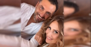 Grande festa per il battesimo della figlia di Sossio Aruta ed Ursula Bennardo e tra gli ospiti c’era anche lui.