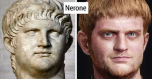 Un artista ci mostra com’erano realmente i volti degli Imperatori Romani utilizzando la ricostruzione facciale, l’intelligenza artificiale e Photoshop (37 Foto)
