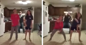 Il papà balla mentre le figlie registrano un video. Le sue movenze hanno conquistato tutti, raccogliendo milioni di views
