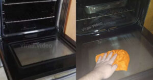 Il trucchetto definitivo per pulire il vetro del forno senza sforzi