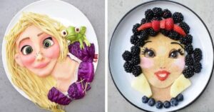 10 piatti di personaggi famosi creati da una mamma per far mangiare frutta e verdura al figlio
