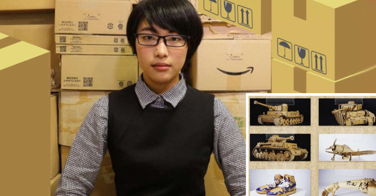 Questa artista giapponese trasforma le scatole di cartone di Amazon in vere e proprie opere d’arte Questa artista giapponese trasforma le scatole di cartone di Amazon in vere e proprie opere d’arte