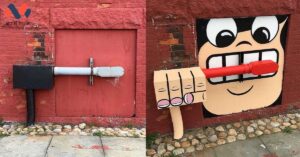 16 oggetti urbani trasformati in street art