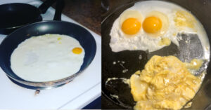 Hanno condiviso le foto della preparazione delle uova sui social, i risultati sono decisamente strani