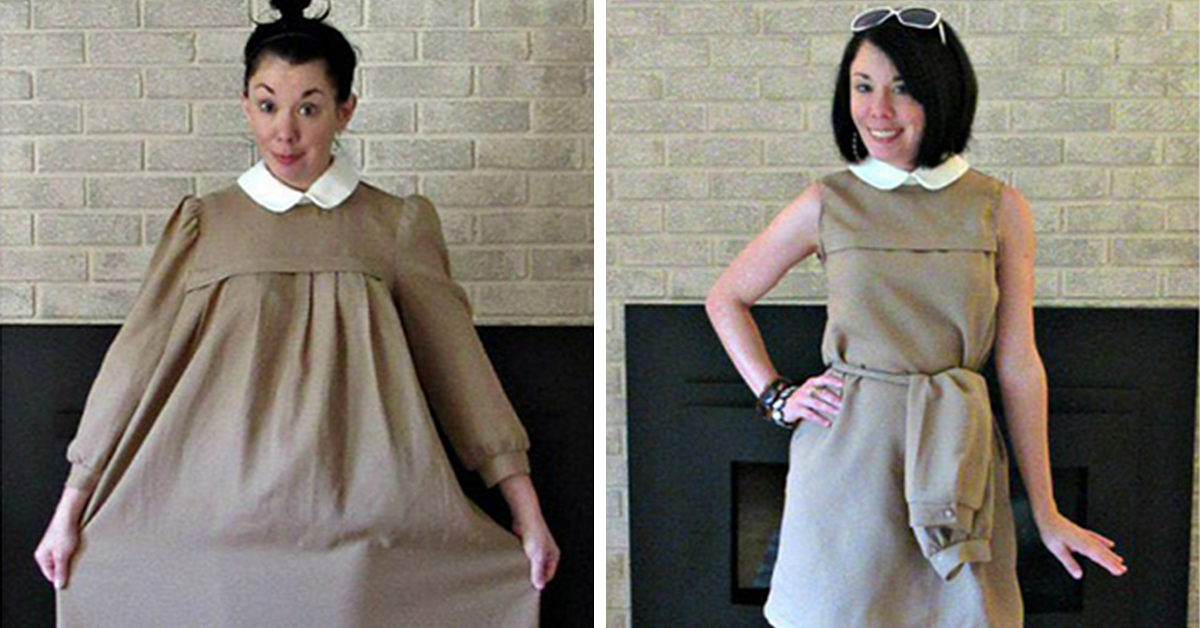 24 abiti di 1 dollaro trasformati in capi di moda da una donna molto creativa 24 abiti di 1 dollaro trasformati in capi di moda da una donna molto creativa