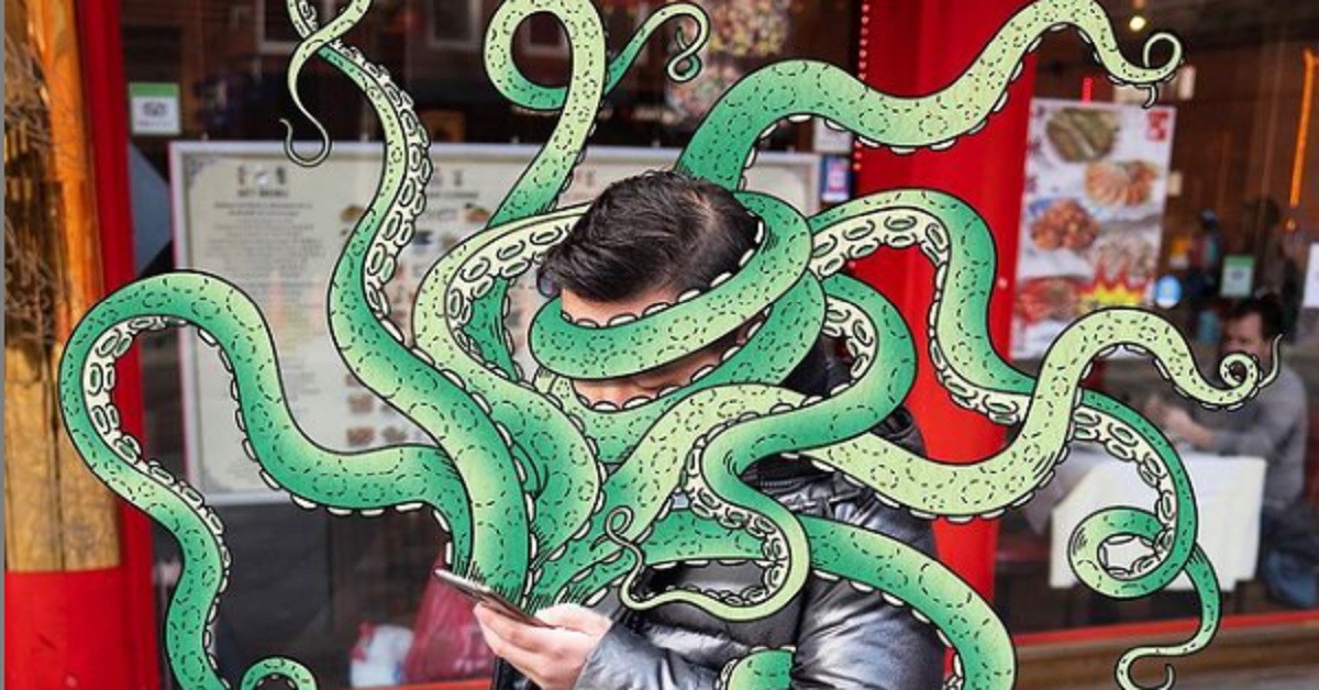 5+ mostri succhiatori di telefoni, l’interessante progetto dell’illustratore Andrew Rae 5+ mostri succhiatori di telefoni, l’interessante progetto dell’illustratore Andrew Rae