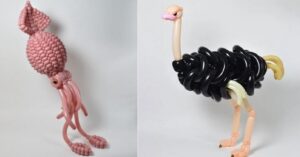 14 creature esotiche create con dei palloncini colorati da un artista giapponese