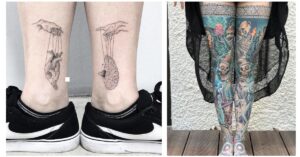 23 epici tatuaggi realizzati sulle gambe, sembrano dei veri capolavori