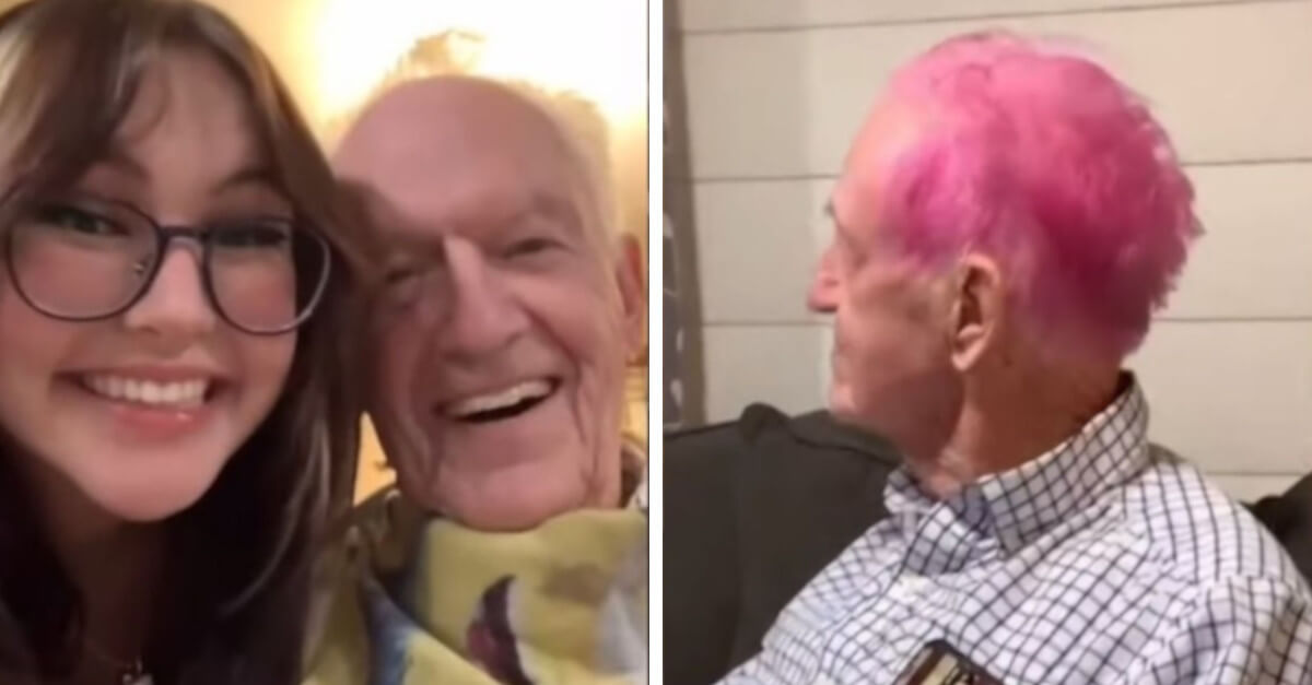 Il nonno si tinge i capelli di rosa per il suo novantesimo compleanno ed il video fa il giro del mondo Il nonno si tinge i capelli di rosa per il suo novantesimo compleanno ed il video fa il giro del mondo
