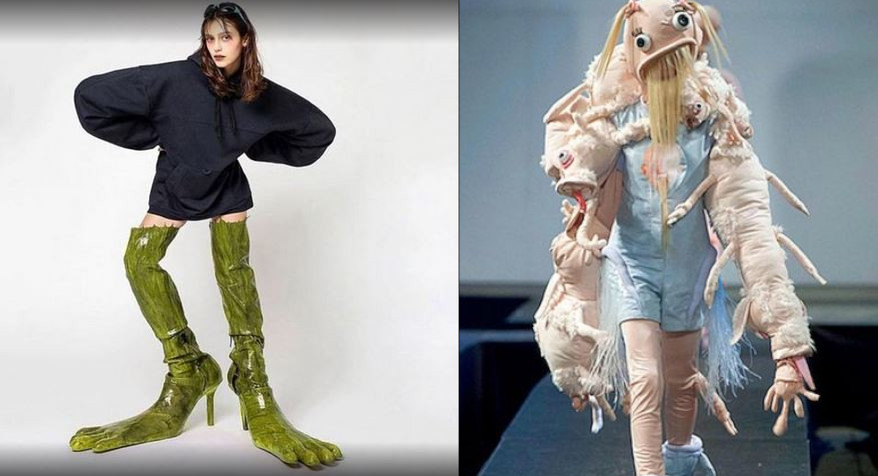 18 tra i più pazzi outfit del mondo della moda. Immaginateli durante la sfilata 18 tra i più pazzi outfit del mondo della moda. Immaginateli durante la sfilata
