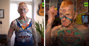 Un pensionato russo fa più di 60 tatuaggi in meno di due anni e conquista Internet con il suo aspetto