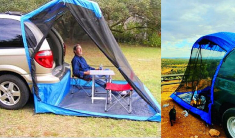 La tenda che si attacca al retro della macchina. Non avrai più bisogno di disfare le valigie. La tenda che si attacca al retro della macchina. Non avrai più bisogno di disfare le valigie.