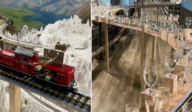Modellino ferroviario da record fa risuonare brani classici con 2.840 bicchieri di cristallo Modellino ferroviario da record fa risuonare brani classici con 2.840 bicchieri di cristallo