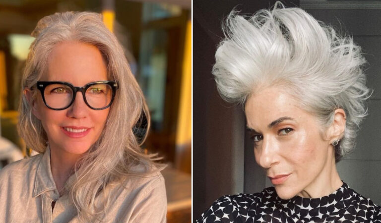 19 donne che hanno dimostrato che i capelli grigi possono donare un look molto bello 19 donne che hanno dimostrato che i capelli grigi possono donare un look molto bello