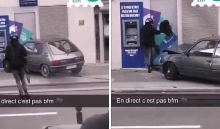 Ladri geniali si schiantano con l’auto contro un bancomat per aprirlo, la macchina si rompe e fuggono senza macchina né soldi Ladri geniali si schiantano con l’auto contro un bancomat per aprirlo, la macchina si rompe e fuggono senza macchina né soldi