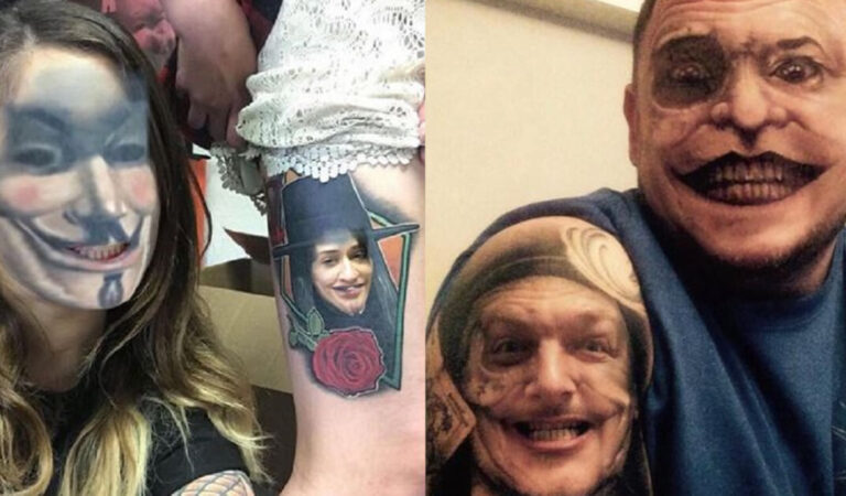 12 persone che hanno usato l’app Face Swap sul tatuaggio con risultati piuttosto inquietanti 12 persone che hanno usato l’app Face Swap sul tatuaggio con risultati piuttosto inquietanti