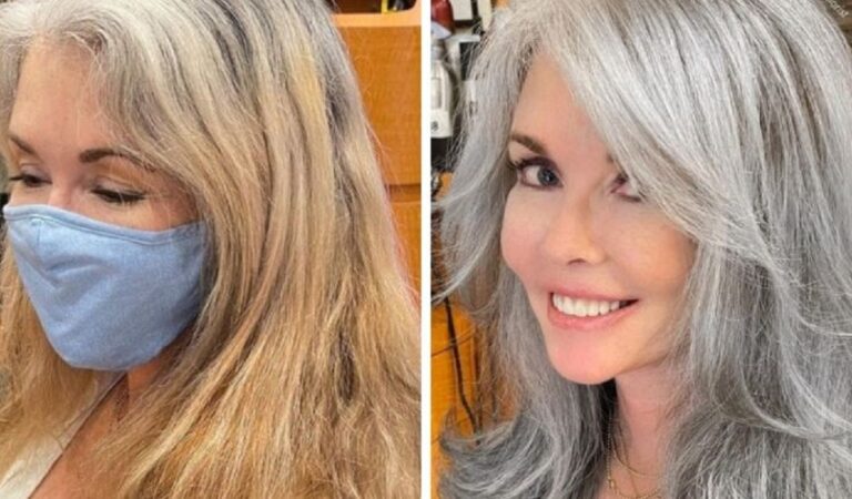 Capelli grigi, luminosi e belli: l’opera del parrucchiere Jack Martin condivisa sui social. Capelli grigi, luminosi e belli: l’opera del parrucchiere Jack Martin condivisa sui social.