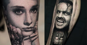 Un mago del tatuaggio: 16 ritratti iperrealistici tatuati sulla pelle con grande precisione