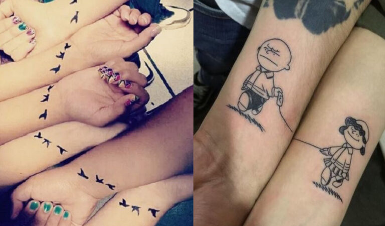 16 affascinanti tatuaggi coordinati che sanciscono l’unione di più persone per sempre 16 affascinanti tatuaggi coordinati che sanciscono l’unione di più persone per sempre