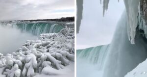 Le cascate del Niagara ghiacciate sembrano la scenografia di “Frozen”: 12 foto spettacolari