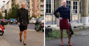 Quest’uomo ha deciso di rompere i ruoli di genere e indossa gonne e tacchi tutti i giorni