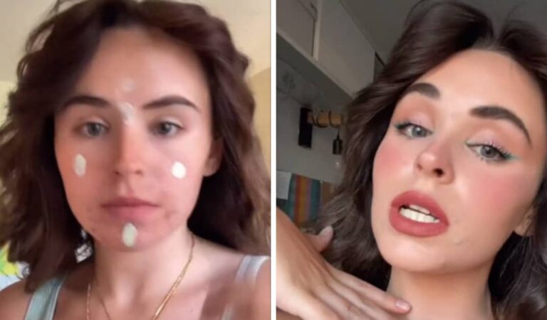 Una Tiktoker diventa virale grazie al trucco con cui riesce a camuffare perfettamente il suo rossore Una Tiktoker diventa virale grazie al trucco con cui riesce a camuffare perfettamente il suo rossore