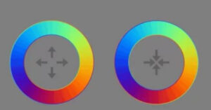 Questa illusione ottica fa credere che i due cerchi si muovano e cambino forma… ma non è così.