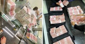 Il milionario cinese preleva più di 780.000 dollari dalla banca e chiede allo staff di contare a mano i biglietti (FOTO)