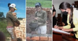 Giovane donna che lavorava come muratore per pagarsi gli studi, si laurea in giurisprudenza