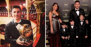 VIDEO: Il bel gesto di Messi per la moglie durante il galà del Pallone d’Oro