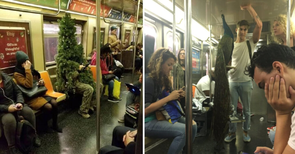 21 foto che mostrano che non sai mai cosa potresti trovare in metropolitana
