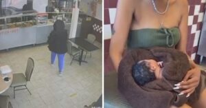 La quattordicenne entra nel bagno del ristorante per partorire e poi dà il suo bambino ad una cliente