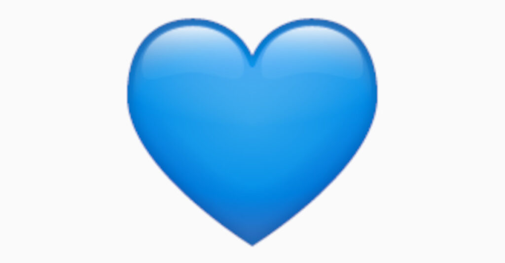 Emoji WhatsApp: cosa significa il cuore blu?