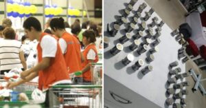 Imballatore del supermercato ha pagato il debito con tutte le monete che ha guadagnato lavorando: “È ammirevole”