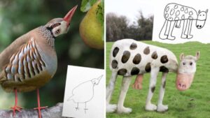 Papà ricrea i disegni di suo figlio come se fossero creature della vita reale: 20 Foto