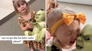 La reazione inaspettata di una bambina davanti ad una bambola mostruosa fa il pieno di visualizzazioni