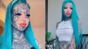 “Dragon girl” la donna più tatuata dell’Australia ha condiviso una foto del passato: ecco com’era