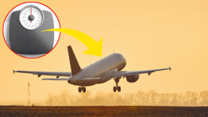 “Una compagnia aerea ha annunciato che d’ora in poi peserà i PASSEGGERI insieme al loro bagaglio a mano.”